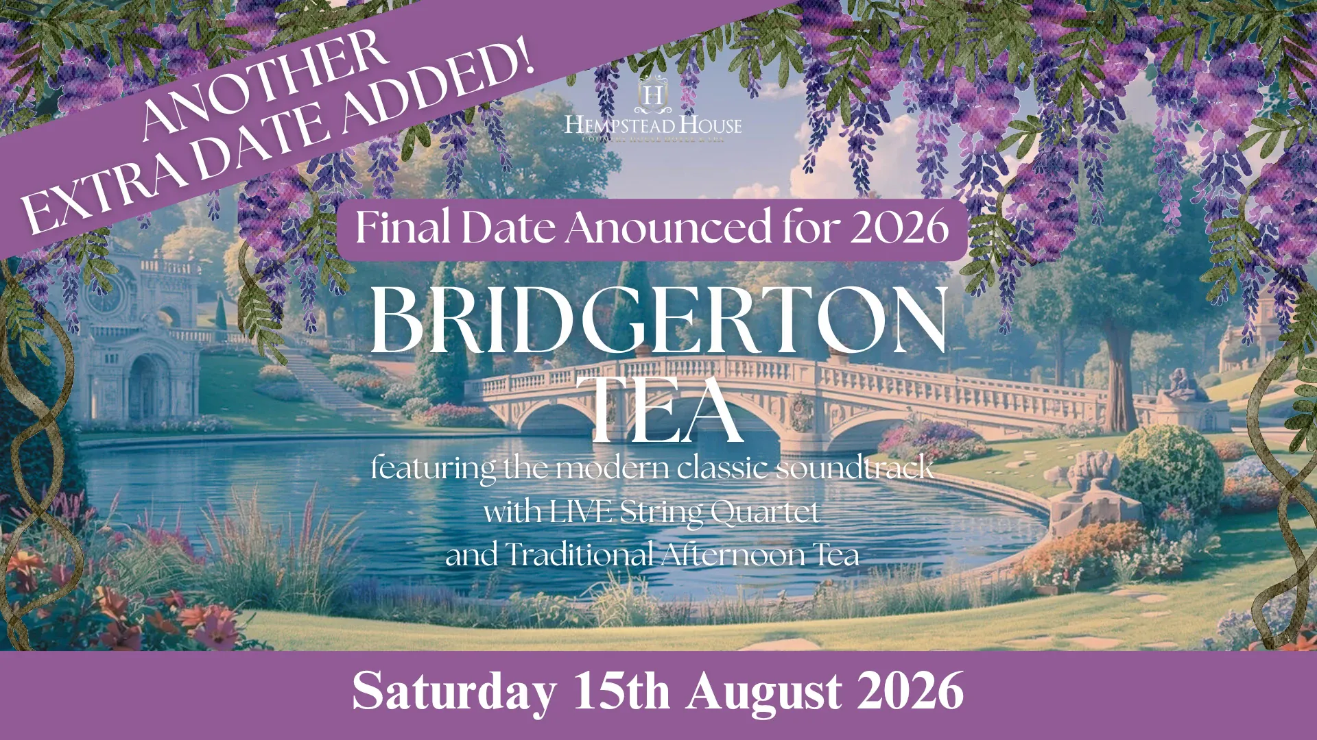 Bridgerton Afternoon Tea - August Edition