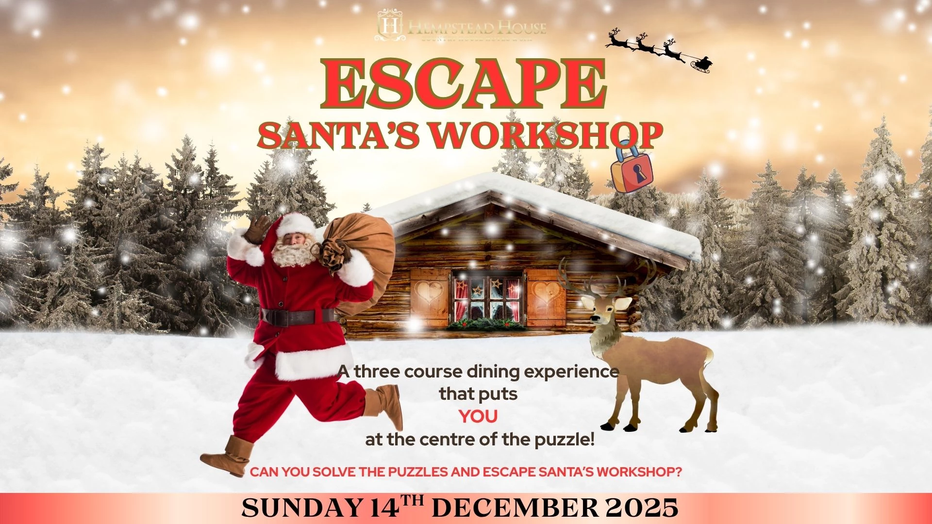 ESCAPE Santa's Workshop - Festive Escape Room Dining Event