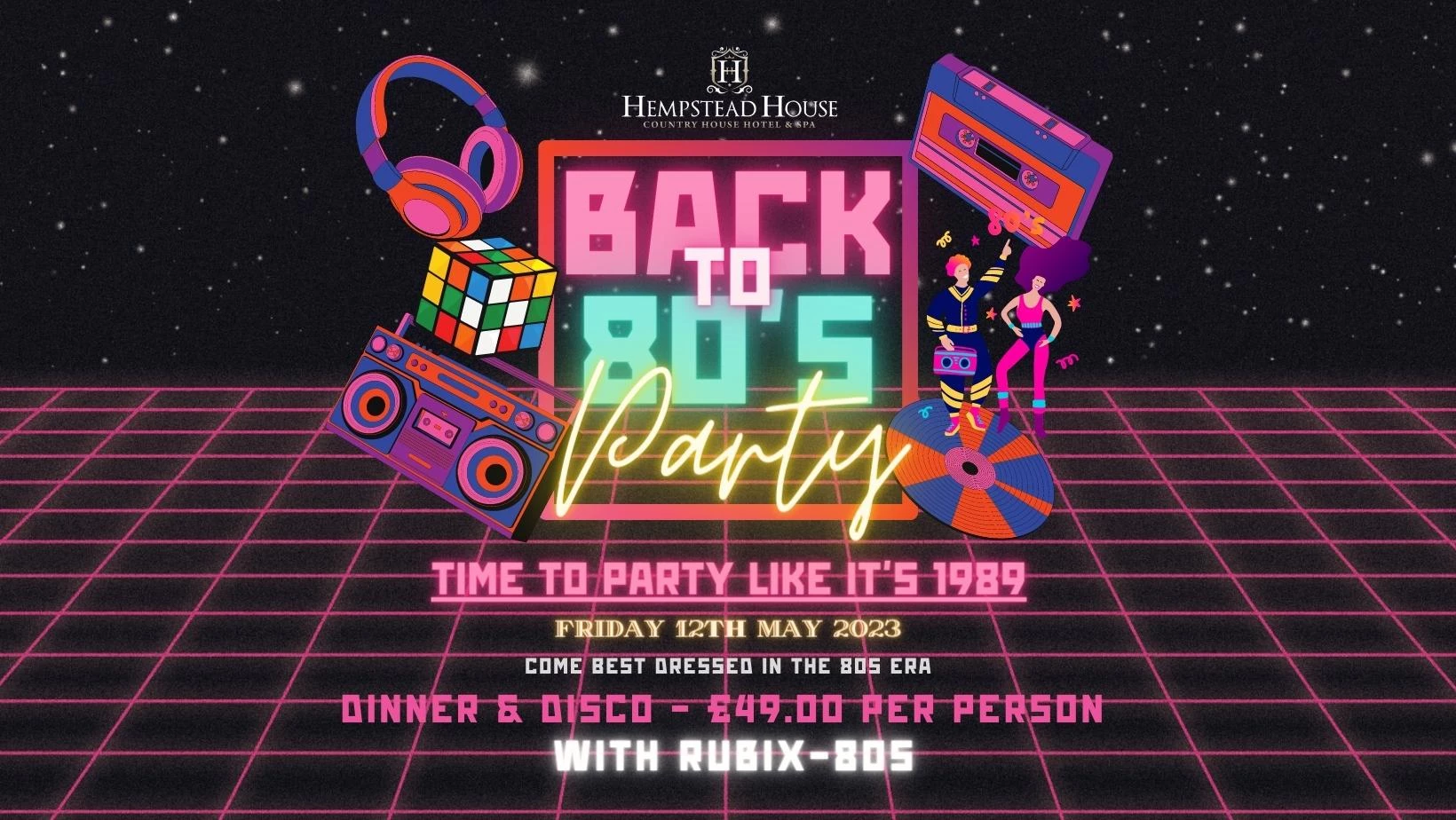Back to the 80's Dinner and Disco!