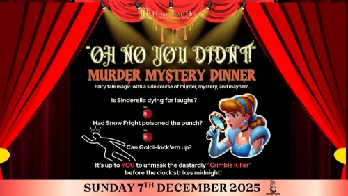  Oh No You Didn t Festive Murder Mystery Dinner Hempstead House